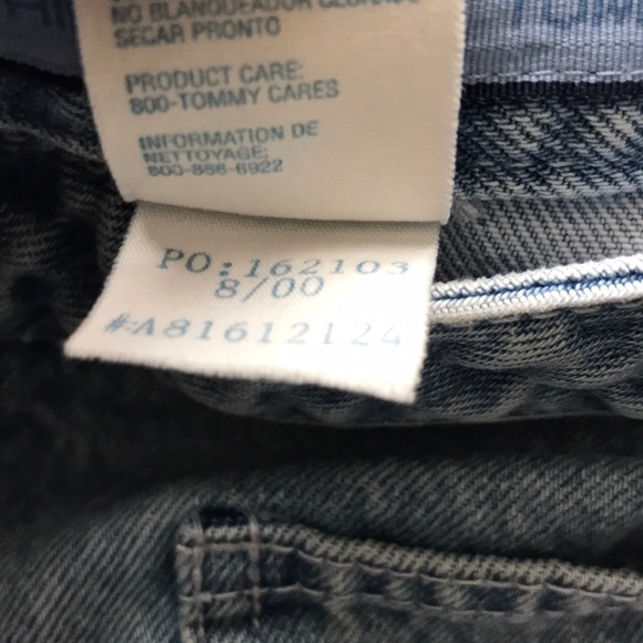 4/$25 VTG TOMMY HILFIGER LIGHT WASH DENIM SKIRT‎ - Picture 4 of 6